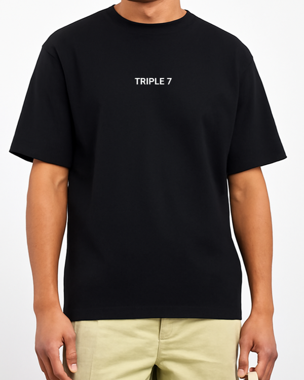 T-SHIRT Triple 7 (noir)