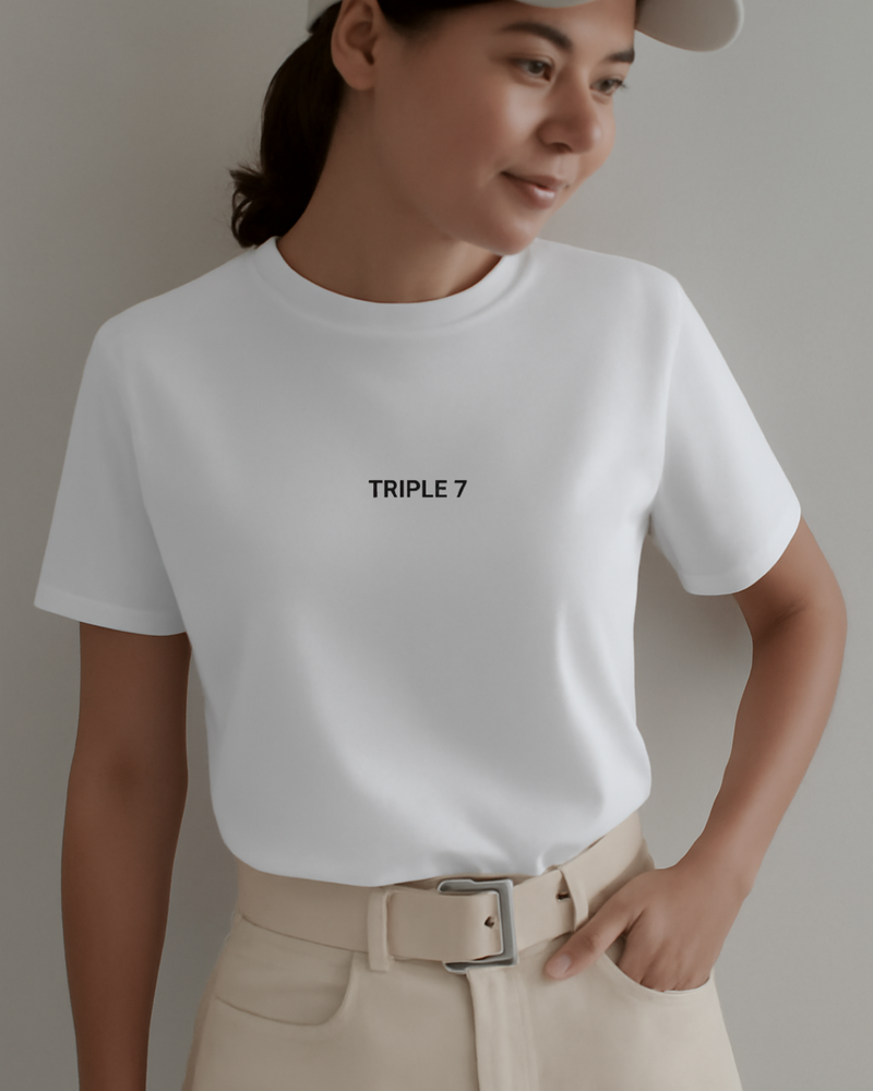T-SHIRT Triple 7 (blanc)