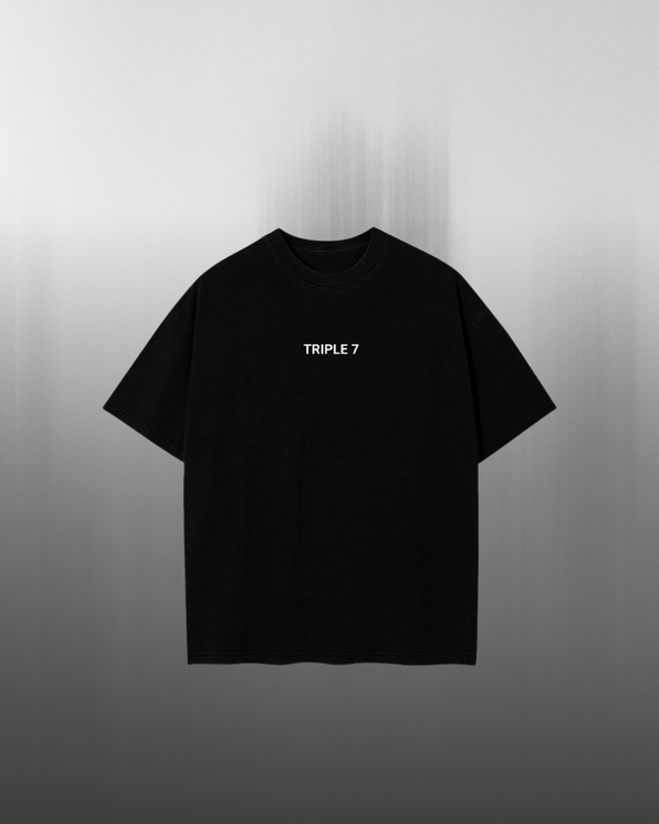 T-SHIRT Triple 7 (noir)